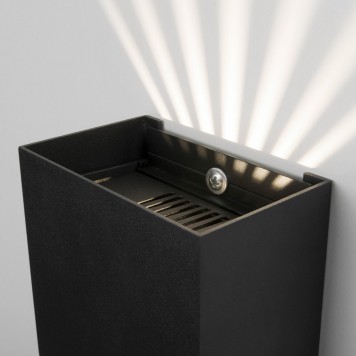 Уличный настенный светильник Elektrostandard Sole 35149/D Black-5