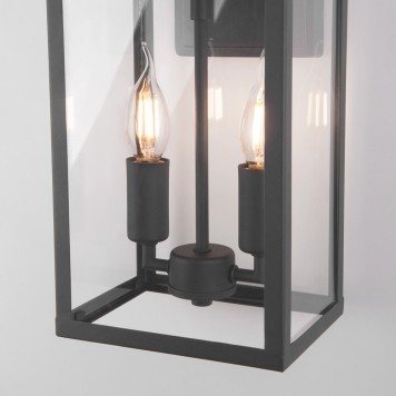Уличный настенный светильник Elektrostandard Candle 35150/D Dark grey-2
