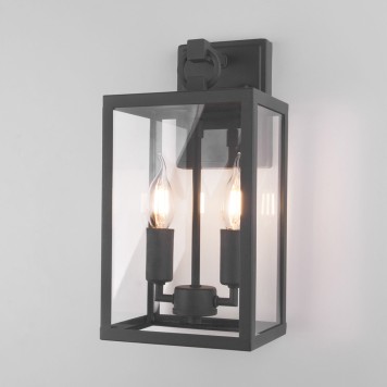 Уличный настенный светильник Elektrostandard Candle 35150/D Dark grey