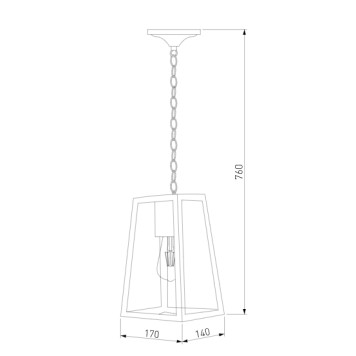 Уличный потолочный светильник Elektrostandard Germes H 35152/H-4