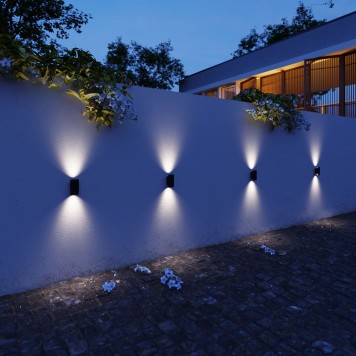 Уличный настенный светильник Elektrostandard Mini Light 35154/D Black-1