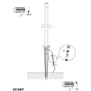Уличный фонарь Elektrostandard Lumos 35168/F-3
