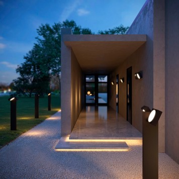 Уличный настенный светильник Elektrostandard Twin 35170/D-1