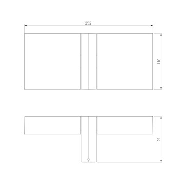 Уличный настенный светильник Elektrostandard Twin 35170/D-3