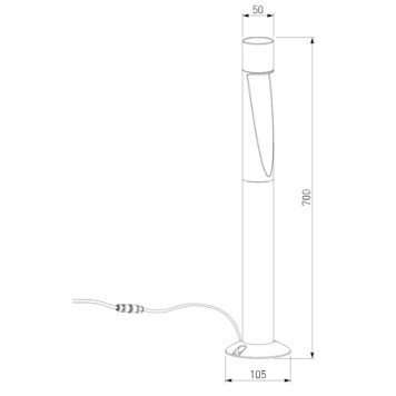 Уличный фонарь Elektrostandard Recess 35177/F-2