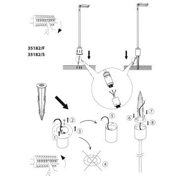Уличный фонарь Elektrostandard Joli 35182/F-4