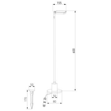 Уличный фонарь Elektrostandard Joli 35182/S-3