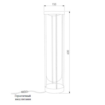 Уличный фонарь Elektrostandard Ritz 35183/F-2