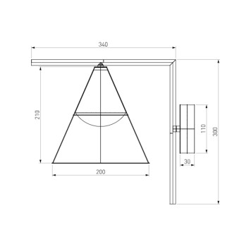 Уличный настенный светильник Elektrostandard Bevel 35184/D-2