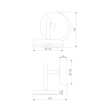 Уличный настенный светильник Elektrostandard Verano 35185/D-3