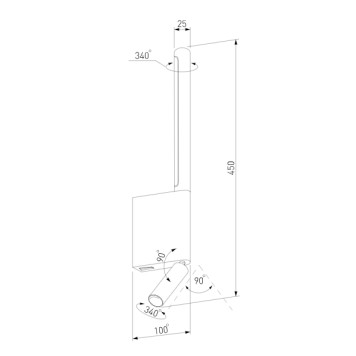 Бра Elektrostandard Sarca 40111/LED Graphite-5