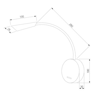 Бра Elektrostandard Stem 40120/LED 3000K White-3