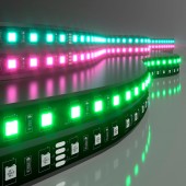 Светодиодная лента Elektrostandard 5050 24V 60Led 14,4W IP20 RGB Black