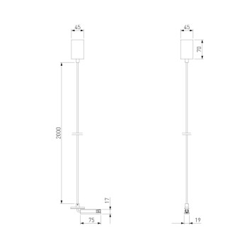 Подвесной токоподвод Elektrostandard Line Magnetic 85009/00 Titan-3