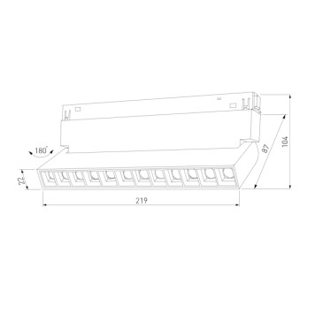 Трековый светильник Elektrostandard Slim Magnetic 85010/01 Black-9