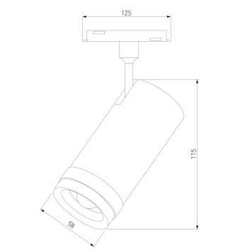 Трековый светильник Elektrostandard Slim Magnetic 85042/01-5