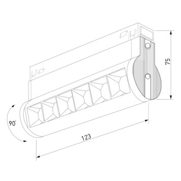 Трековый светильник Elektrostandard Slim Magnetic 85048/01 Black-4