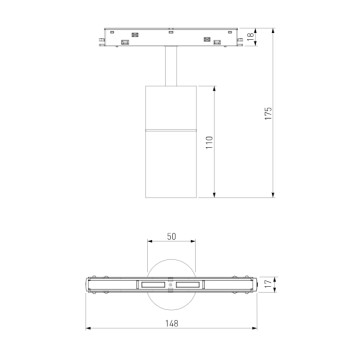 Трековый светильник Elektrostandard Slim Magnetic 85074/01-3