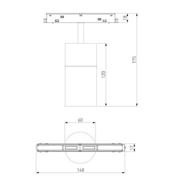 Трековый светильник Elektrostandard Slim Magnetic 85075/01-4