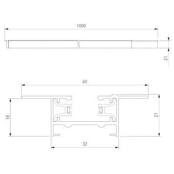 Шинопровод Elektrostandard 1m 85082/00 Black-5