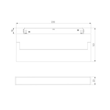 Трековый светильник Elektrostandard Slim Magnetic 85082/01-4