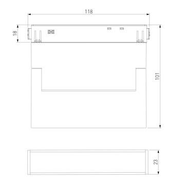 Трековый светильник Elektrostandard Slim Magnetic 85084/01-4