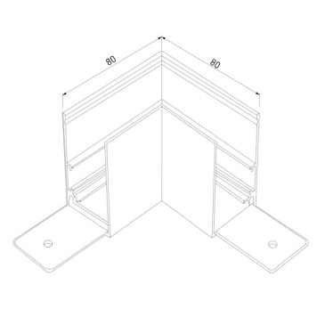 Соединитель угловой Elektrostandard Slim Magnetic 85090/11 Black-1