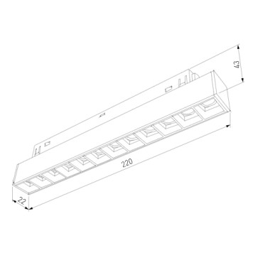 Трековый светильник Elektrostandard Slim Magnetic 85103/01-3
