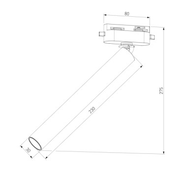 Трековый светильник Elektrostandard Pika 85111/01 White-4