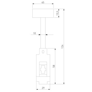 Подвесное крепление для шинопровода Elektrostandard Esthetic Magnetic 85142/00-6