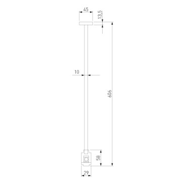 Подвесное крепление для шинопровода Elektrostandard Esthetic Magnetic 85151/00-10