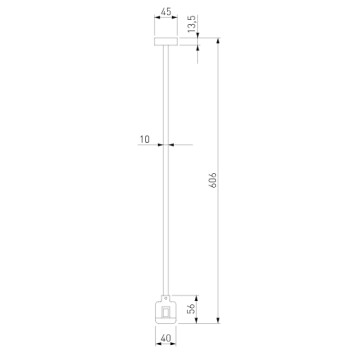 Подвесное крепление для шинопровода Elektrostandard Esthetic Magnetic 85153/00-9