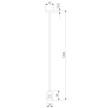 Подвесное крепление для шинопровода Elektrostandard Esthetic Magnetic 85155/00-9