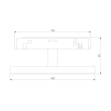 Трековый светильник Elektrostandard Slim Magnetic 85172/01-6