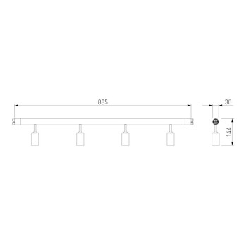 Трековый светильник Elektrostandard Module System 85177/01-6