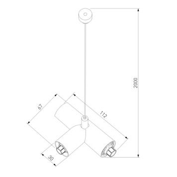 T-образное подвесное крепление Elektrostandard Module System 85189/00-2