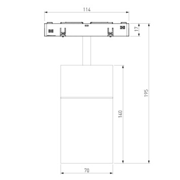 Трековый светильник Elektrostandard Slim Magnetic 85190/01-3