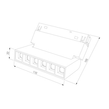 Трековый светильник Elektrostandard Slim Magnetic 85194/01-6
