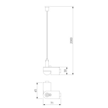 Угловое подвесное крепление Elektrostandard Module System 85195/00-6