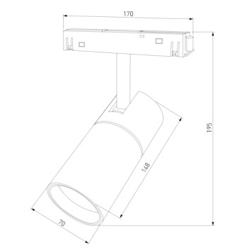 Трековый светильник Elektrostandard Slim Magnetic 85197/01-7
