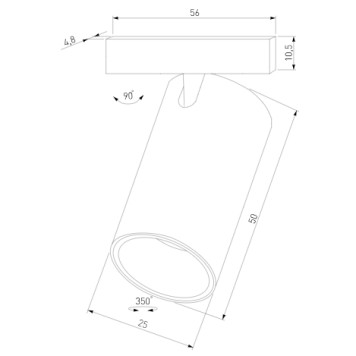 Трековый светильник Elektrostandard Mini Magnetic 85200/01-5