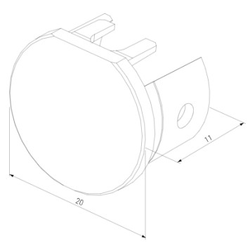 Заглушка Elektrostandard Mini Magnetic Round 85202/00-1
