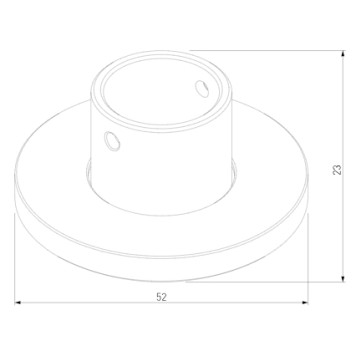 Настенно-потолочное крепление для шинопровода Elektrostandard Mini Magnetic Round 85203/00-3