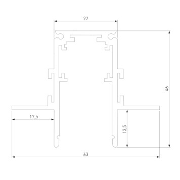 Шинопровод Elektrostandard Slim Magnetic 2m 85207/00 White-3