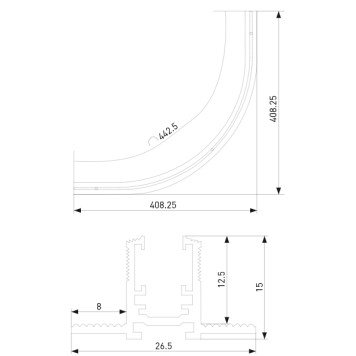 Шинопровод Elektrostandard Mini Magnetic 85219/00-3