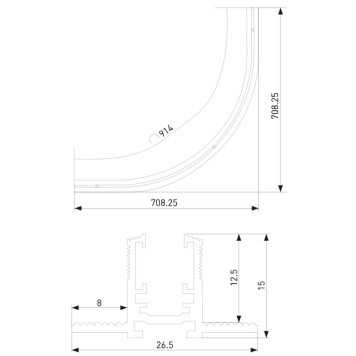 Шинопровод Elektrostandard Mini Magnetic 85221/00-3