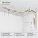 Накладка для шинопровода Elektrostandard Line Magnetic 85232/00 Brass
