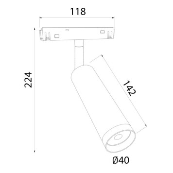 Трековый светильник Elektrostandard Slim Magnetic 85508/01 Black-3