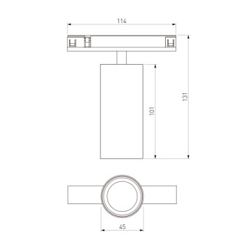 Трековый светильник Elektrostandard Line Magnetic 85525/01 Brass-8
