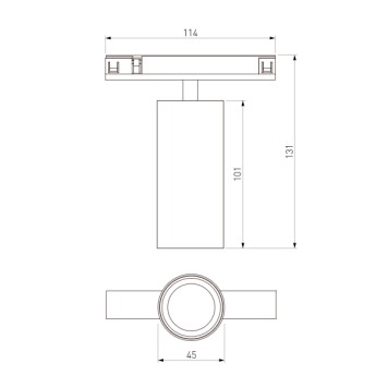 Трековый светильник Elektrostandard Line Magnetic 85525/01 Titan-7